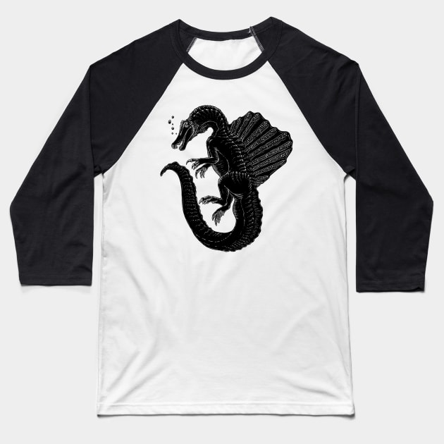 Spinosaurus Baseball T-Shirt by JFells